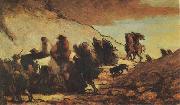 Honore  Daumier The Emigrants (mk09) oil painting reproduction